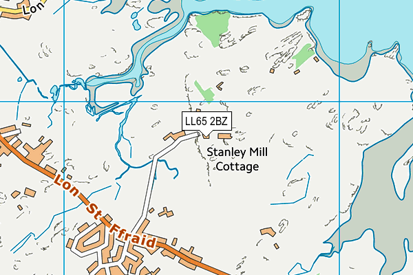 LL65 2BZ map - OS VectorMap District (Ordnance Survey)