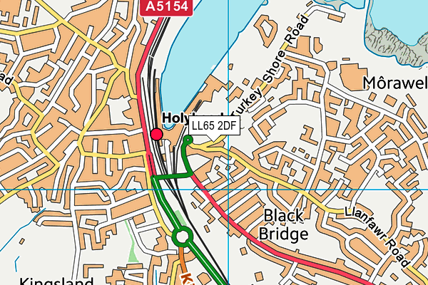 LL65 2DF map - OS VectorMap District (Ordnance Survey)