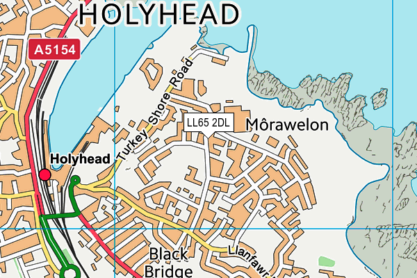 LL65 2DL map - OS VectorMap District (Ordnance Survey)