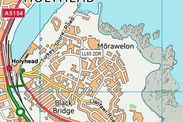 LL65 2DR map - OS VectorMap District (Ordnance Survey)