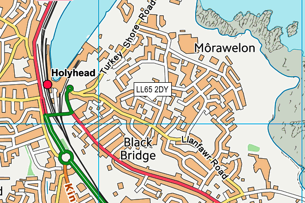 LL65 2DY map - OS VectorMap District (Ordnance Survey)