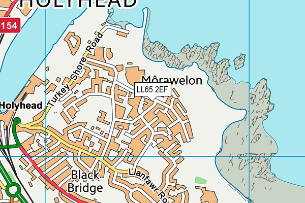 LL65 2EF map - OS VectorMap District (Ordnance Survey)