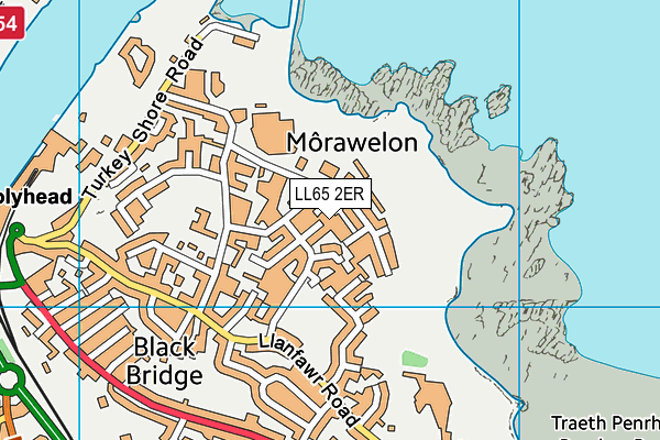 LL65 2ER map - OS VectorMap District (Ordnance Survey)