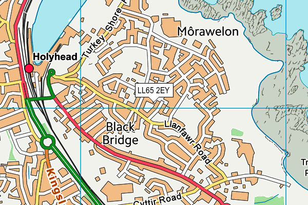 LL65 2EY map - OS VectorMap District (Ordnance Survey)
