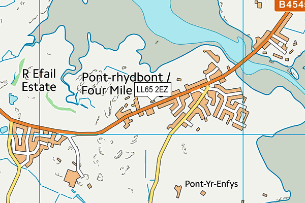 LL65 2EZ map - OS VectorMap District (Ordnance Survey)