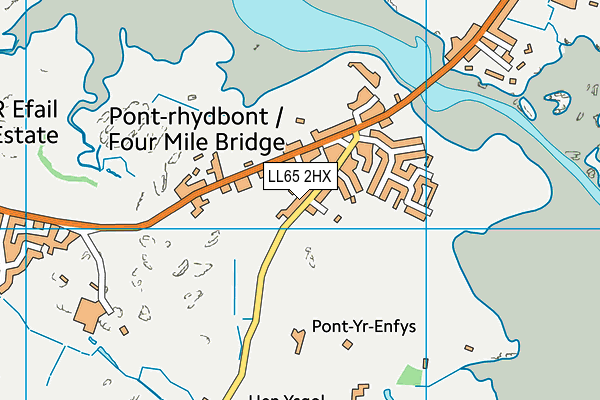 LL65 2HX map - OS VectorMap District (Ordnance Survey)