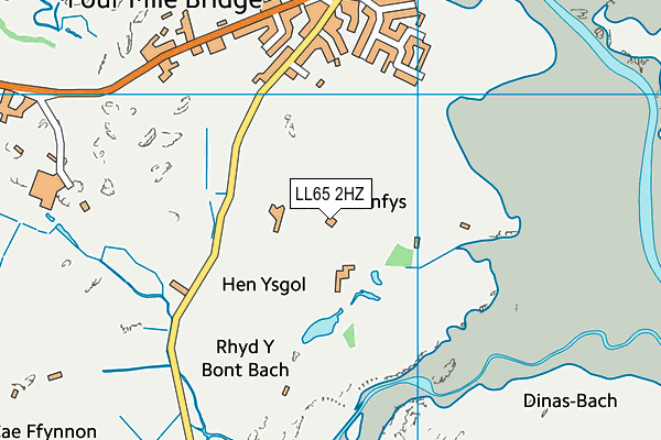 LL65 2HZ map - OS VectorMap District (Ordnance Survey)