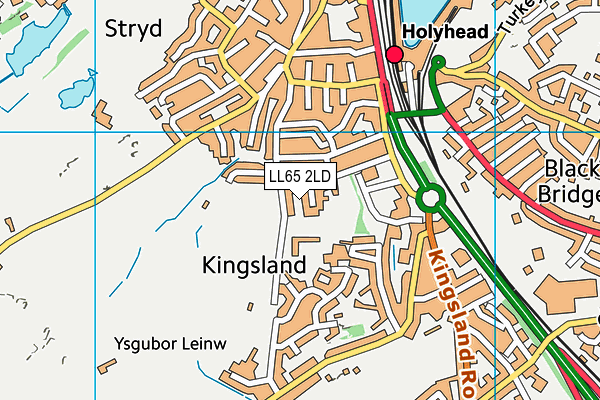 LL65 2LD map - OS VectorMap District (Ordnance Survey)