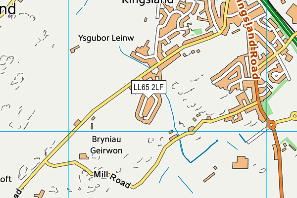 LL65 2LF map - OS VectorMap District (Ordnance Survey)