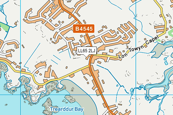 LL65 2LJ map - OS VectorMap District (Ordnance Survey)