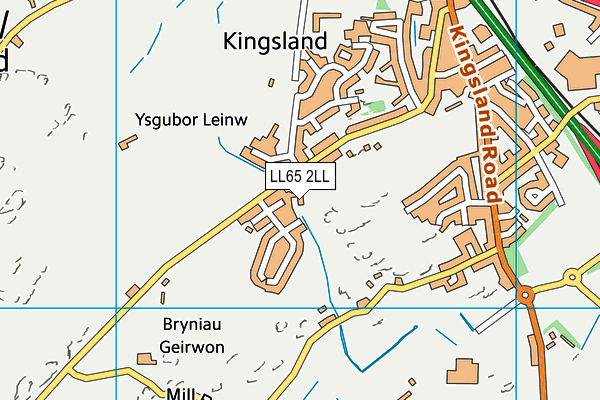 LL65 2LL map - OS VectorMap District (Ordnance Survey)