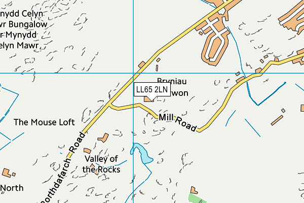 LL65 2LN map - OS VectorMap District (Ordnance Survey)