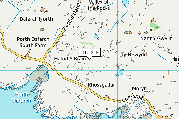 LL65 2LR map - OS VectorMap District (Ordnance Survey)