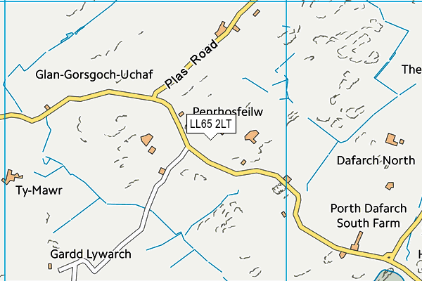 LL65 2LT map - OS VectorMap District (Ordnance Survey)