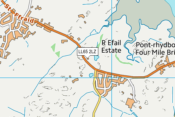 LL65 2LZ map - OS VectorMap District (Ordnance Survey)