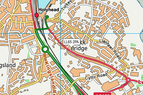 LL65 2PA map - OS VectorMap District (Ordnance Survey)