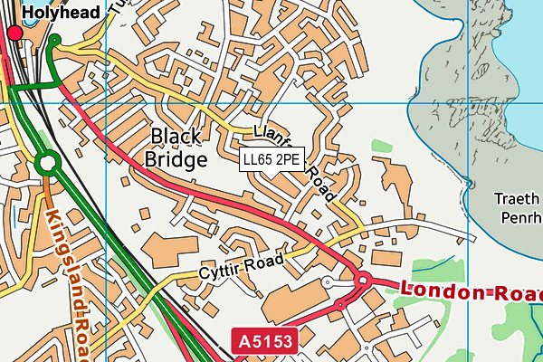 LL65 2PE map - OS VectorMap District (Ordnance Survey)