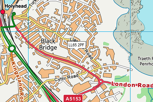 LL65 2PF map - OS VectorMap District (Ordnance Survey)