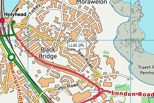 LL65 2PL map - OS VectorMap District (Ordnance Survey)