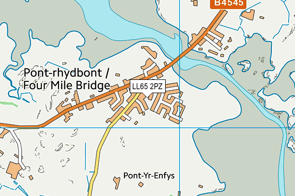 LL65 2PZ map - OS VectorMap District (Ordnance Survey)