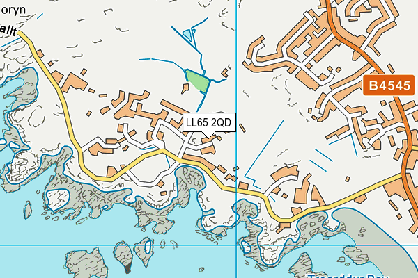 LL65 2QD map - OS VectorMap District (Ordnance Survey)