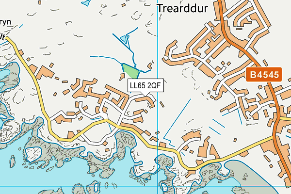 LL65 2QF map - OS VectorMap District (Ordnance Survey)
