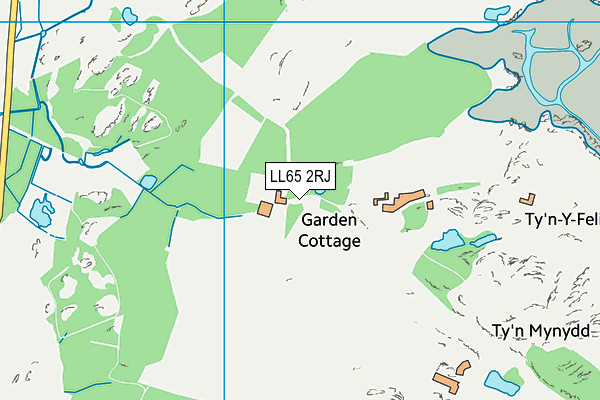LL65 2RJ map - OS VectorMap District (Ordnance Survey)