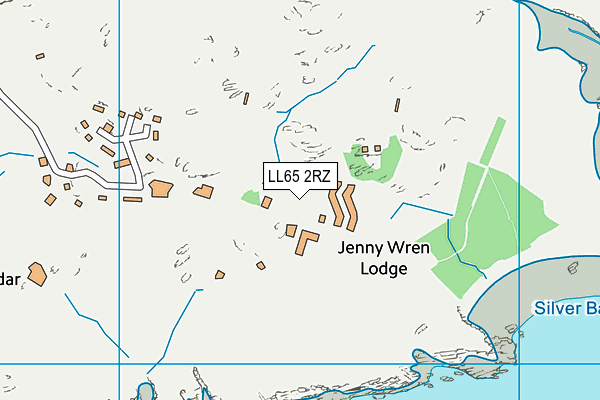 LL65 2RZ map - OS VectorMap District (Ordnance Survey)