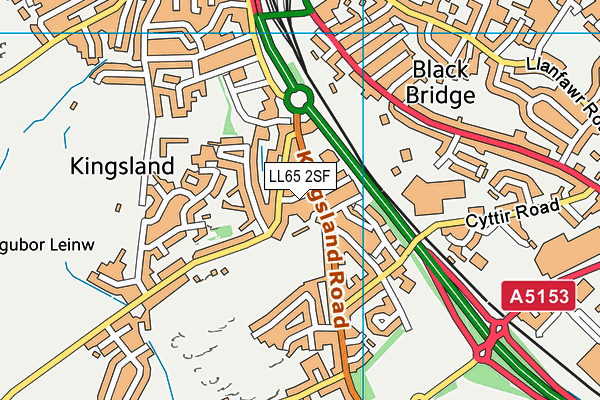 LL65 2SF map - OS VectorMap District (Ordnance Survey)