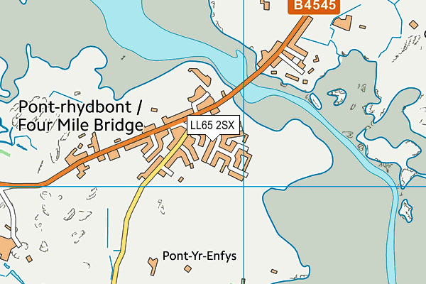 LL65 2SX map - OS VectorMap District (Ordnance Survey)