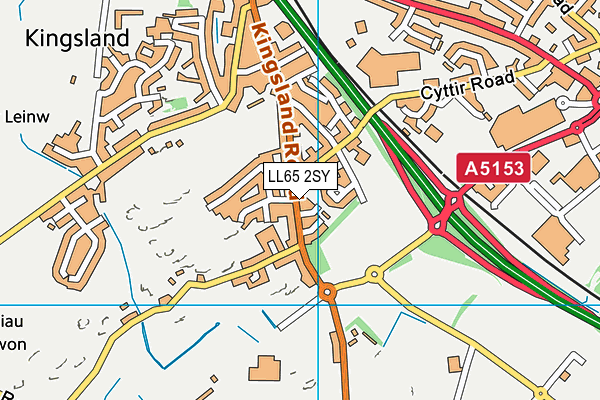 LL65 2SY map - OS VectorMap District (Ordnance Survey)