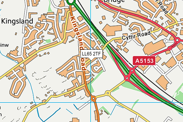 LL65 2TF map - OS VectorMap District (Ordnance Survey)