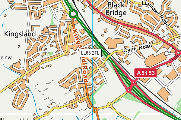 LL65 2TL map - OS VectorMap District (Ordnance Survey)