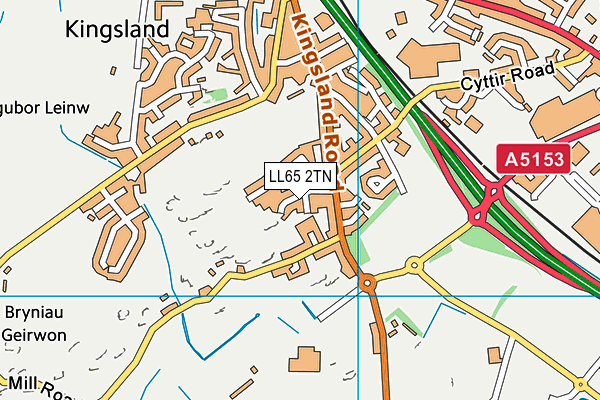 LL65 2TN map - OS VectorMap District (Ordnance Survey)