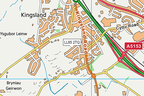 LL65 2TQ map - OS VectorMap District (Ordnance Survey)