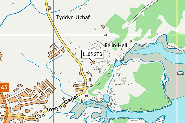 LL65 2TS map - OS VectorMap District (Ordnance Survey)