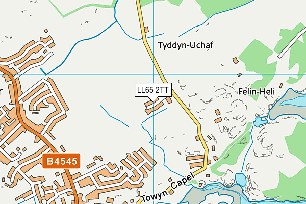 LL65 2TT map - OS VectorMap District (Ordnance Survey)