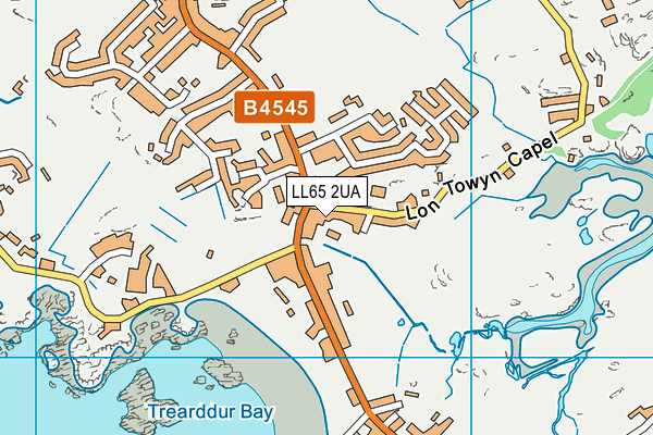 LL65 2UA map - OS VectorMap District (Ordnance Survey)