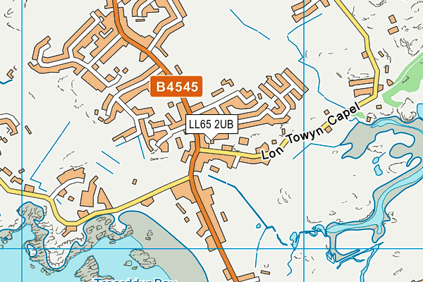 LL65 2UB map - OS VectorMap District (Ordnance Survey)