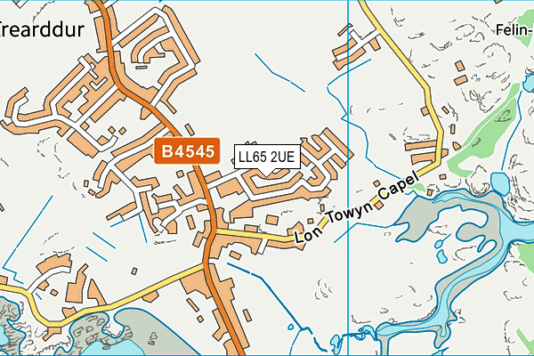 LL65 2UE map - OS VectorMap District (Ordnance Survey)