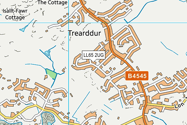 LL65 2UG map - OS VectorMap District (Ordnance Survey)