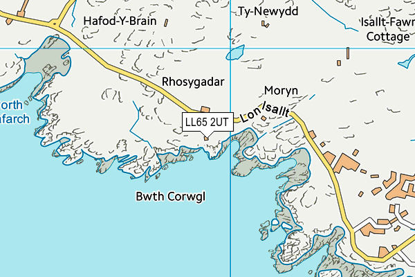 LL65 2UT map - OS VectorMap District (Ordnance Survey)