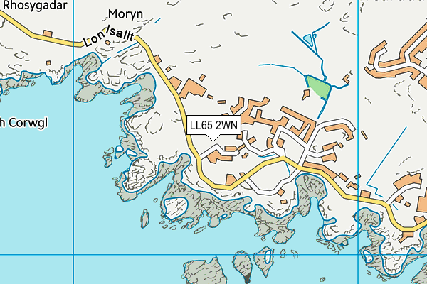 LL65 2WN map - OS VectorMap District (Ordnance Survey)