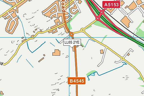 LL65 2YE map - OS VectorMap District (Ordnance Survey)