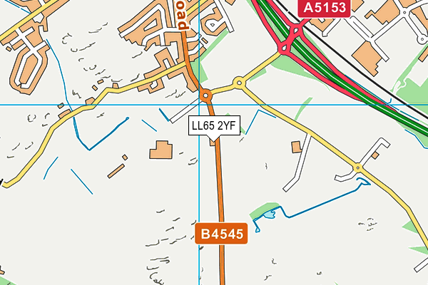 LL65 2YF map - OS VectorMap District (Ordnance Survey)