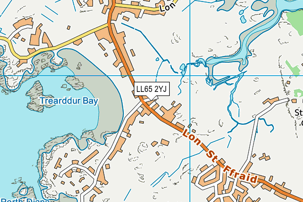 LL65 2YJ map - OS VectorMap District (Ordnance Survey)