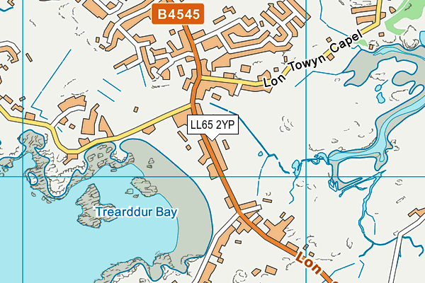 LL65 2YP map - OS VectorMap District (Ordnance Survey)