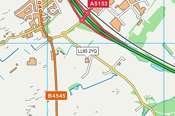 LL65 2YQ map - OS VectorMap District (Ordnance Survey)