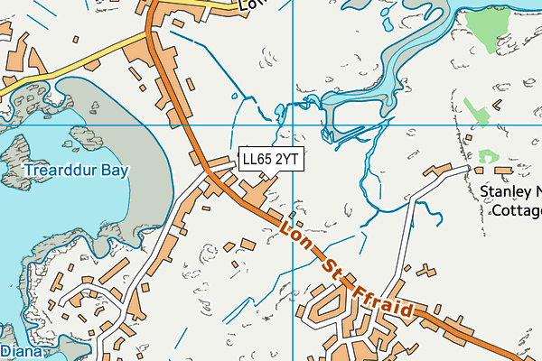 LL65 2YT map - OS VectorMap District (Ordnance Survey)