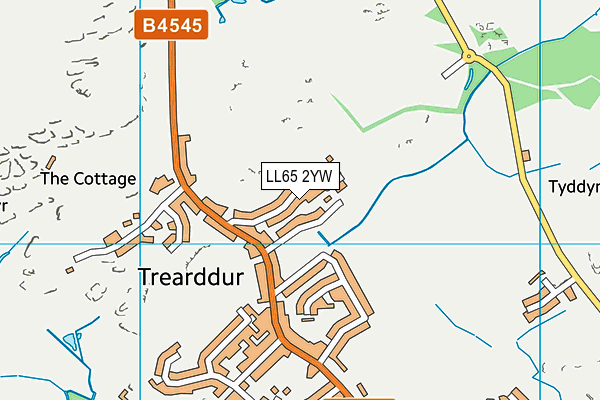 LL65 2YW map - OS VectorMap District (Ordnance Survey)